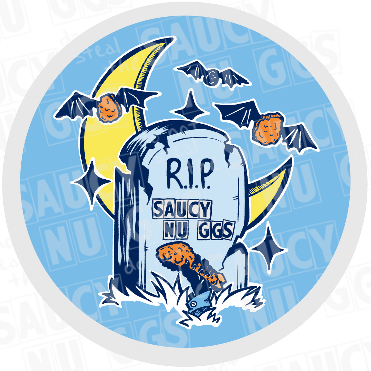 RIP Saucy Nuggs Sticker