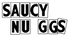 saucy nuggs logo black